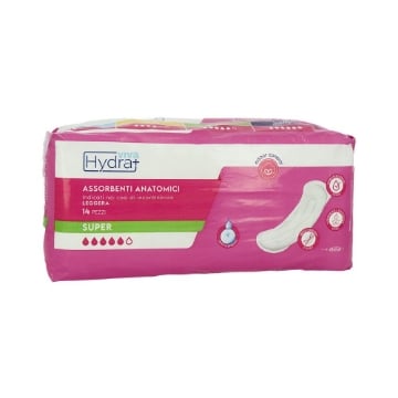 HYDRA VIVA+ ASSORBENTI ANATOMICI SUPER PER INCONTINENZA LEGGERA 14 PZ