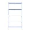 SCAFFALE IN METALLO BIANCO ETTORE KIT BULLONI 100 X 40 X H187 CM CON 5 SCAFFALI