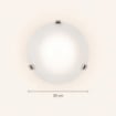 DUNA LAMPADA PLAFONIERA DA SOFFITTO E27 1 LUCE 30CM BIANCA