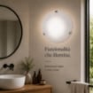 DUNA LAMPADA PLAFONIERA DA SOFFITTO E27 1 LUCE 30CM BIANCA