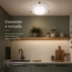 DUNA LAMPADA PLAFONIERA DA SOFFITTO E27 1 LUCE 30CM BIANCA