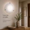 DUNA LAMPADA PLAFONIERA DA SOFFITTO E27 1 LUCE 30CM BIANCA
