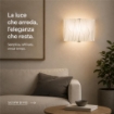 SIMONE LAMPADA APPLIQUE DA PARETE E27 1 LUCE