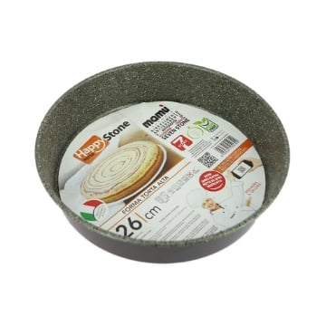 HAPPY STONE TEGLIA PER TORTA ALTA CON RIVESTIMENTO ANTIADERENTE E ANTIGRAFFIO - DIAMETRO 26 CM X 6H CM