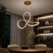 SMILLA LAMPADA A SOSPENSIONE LED DA 45W 4900 LM 4000K LUCE IN COLORE BIANCO
