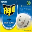 RAID NIGHT & DAY ELETTRICO DIFFUSORE + RICARICA ZANZARE 120 ORE
