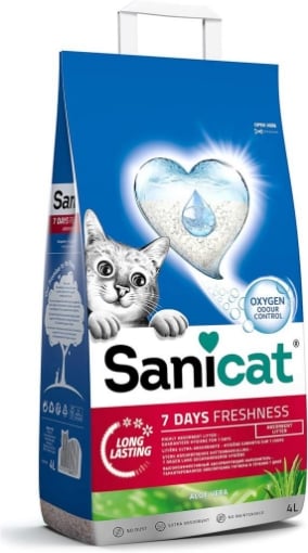SANICAT 7 DAYS ALOE VERA 4L – LETTIERA ASSORBENTE ANTI ODORE PER GATTI