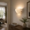 LAMPADA DUNA APPLIQUE DA PARETE IN VETRO E METALLO E27 1 LUCE BIANCA