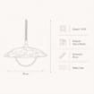MELISSA LAMPADA SALISCENDI DA SOFFITTO E 27 1 LUCE 50 CM