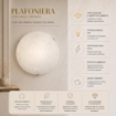 DANIEL LAMPADA PLAFONIERA 2 LAMPADINE E27 40 CM