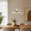 CLIO LAMPADA SOSPENSIONE DA SOFFITTO E27 1 LUCE 40X40 NERA