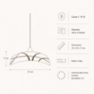 CLIO LAMPADA SOSPENSIONE DA SOFFITTO E27 1 LUCE 40X40 NERA