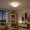 BETTA LAMPADA PLAFONIERA 2 LAMPADINE E27 40 CM CERCHI