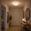BETTA LAMPADA PLAFONIERA 2 LAMPADINE E27 40 CM CERCHI