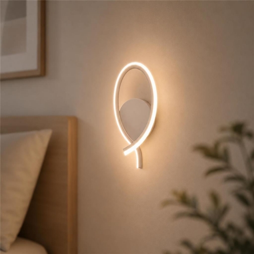 SMILLA APPLIQUE A  LED DA 8W 1000 LM 4000K IN COLORE BIANCO