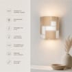 DORA LAMPADA APPLIQUE 1 LAMPADINA PER APPLICAZIONE AL SOFFITTO E A PARETE E27 30 CM 