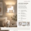 DORA LAMPADA APPLIQUE 1 LAMPADINA PER APPLICAZIONE AL SOFFITTO E A PARETE E27 30 CM 