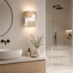 DORA LAMPADA APPLIQUE 1 LAMPADINA PER APPLICAZIONE AL SOFFITTO E A PARETE E27 30 CM 