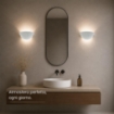 PAMELA APPLIQUE DA PARETE E27  CON 1 LUCE