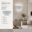 PAMELA APPLIQUE DA PARETE E27  CON 1 LUCE