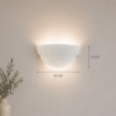 PAMELA APPLIQUE DA PARETE E27  CON 1 LUCE