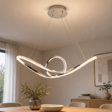 LAMPADA NODO A SOSPENSIONE CON LUCE LED 45W 4145LM 4500K IN COLORE BIANCO