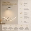 LAMPADA NODO A SOSPENSIONE CON LUCE LED 45W 4145LM 4500K IN COLORE BIANCO
