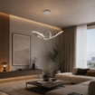 LAMPADA NODO A SOSPENSIONE CON LUCE LED 45W 4145LM 4500K IN COLORE BIANCO