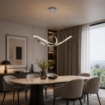 LAMPADA NODO A SOSPENSIONE CON LUCE LED 45W 4145LM 4500K IN COLORE BIANCO