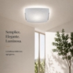 ZOE LAMPADA PLAFONIERA DA SOFFITTO E27 1 LUCE 30CM