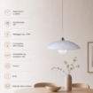 CLARA LAMPADA SOSPENSIONE DA SOFFITTO E27 1 LUCE 50 CM