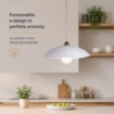 CLARA LAMPADA SOSPENSIONE DA SOFFITTO E27 1 LUCE 50 CM