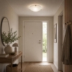 DUNA LAMPADA PLAFONIERA DA SOFFITTO E27 1 LUCE 40CM BIANCA