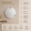 DUNA LAMPADA PLAFONIERA DA SOFFITTO E27 1 LUCE 40CM BIANCA