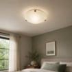 DUNA LAMPADA PLAFONIERA DA SOFFITTO E27 1 LUCE 40CM BIANCA