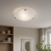 DUNA LAMPADA PLAFONIERA DA SOFFITTO E27 1 LUCE 40CM BIANCA