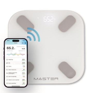 BILANCIA PESAPERSONE DIGITALE IN VETRO CON APP - PESO MAX 150KG