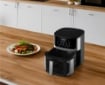 AKAI FRIGGITRICE AD ARIA 7,5 LITRI 1600 W CON DISPLAY DIGITALE TOUCH LED TECNOLOGIA AIR BLAST - CESTELLO E MANIGLIA 80-200 °C 