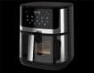AKAI FRIGGITRICE AD ARIA 7,5 LITRI 1600 W CON DISPLAY DIGITALE TOUCH LED TECNOLOGIA AIR BLAST - CESTELLO E MANIGLIA 80-200 °C 
