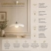 ROUTE66 LAMPADA SOSPENSIONE DA SOFFITTO E27 1 LUCE 40X40