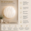 LEO LAMPADA PLAFONIERA 1 LAMPADINA  E27 30 CM 