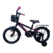 BICICLETTA DARKRIDER FUCSIA E NERA  CON MANUBRIO ERGONOMICO ROTELLE E SELLINO SPORTIVO 14 POLLICI