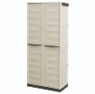 ARMADIO TUTTOPIANI IN POLIPROPILENE 2 ANTE E 3 RIPIANI 70 X 39 X H165 CM