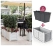 FIORIERA KIT ARREDO CON VASCA INTERNA 80X42,5XH42 RESINA COLORE BIANCO