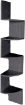 MENSOLA ANGOLARE IN LEGNO CON 4 RIPIANI 19X19X123 CM COLORE WENGÈ