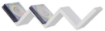 MENSOLA ZIG ZAG DIMENSIONI 59X12X12 CM IN COLORE BIANCO