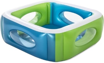 BESTWAY PISCINA WINDOW MULTI COLOR CON OBLO'  168 X 168 X 56 CM ASSORTITO