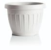 BAMA VASO DA TERRA IN PLASTICA ROTONDO 30 CM COLORE BIANCO