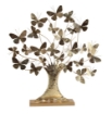 QUADRO AD ALBERO REALIZZATO IN METALLO 69X72X9 CM COLORE ORO 