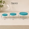 SET 3PZ CONTENITORI ROTONDI FRIGOVERRE  CON COPERCHIO - 12 CM, 15 CM, 18 CM